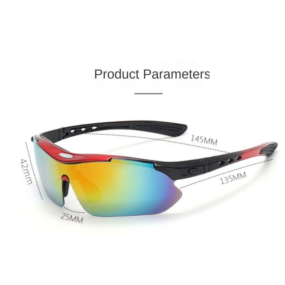 1Set Windproof Cycling Glass Set Dustproof Outdoor Sport Protective Glasses Set Riding