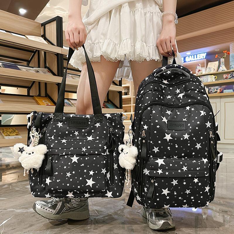 Japanese schoolbag ins niche new high-value fresh and sweet star backpack for junior high school students