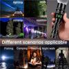 Tactical Flashlight Aluminum Alloy Anti-Rust Light Waterproof Torch USB Charging Fixed Focal Length Switch