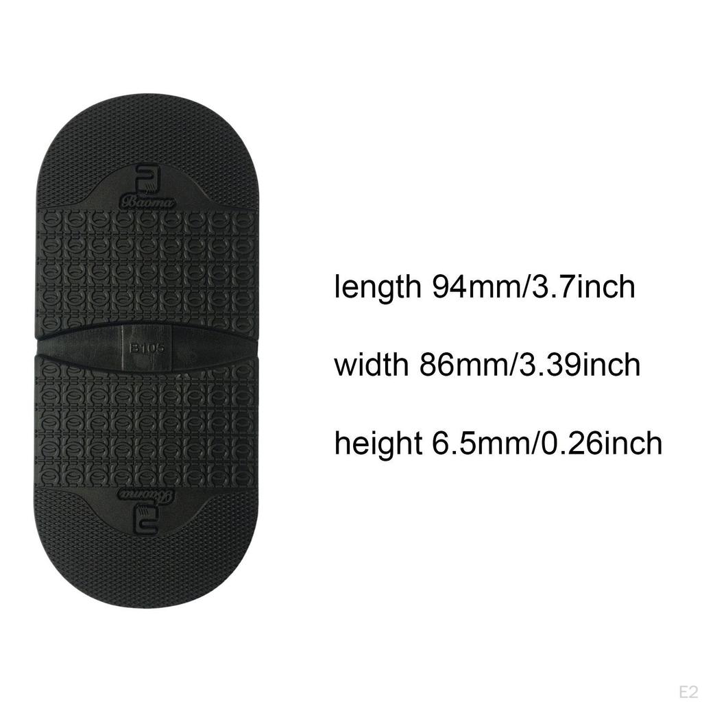 2 Stück Schuhsohlen-Reparatur Einfach zu installieren Geschenk Vielseitig Anti-Rutsch Verwendung Schwarz