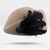 Vintage Wool Hat Women Stewardess Hat Women's Wool Jazz Hat Winter Warm Hat