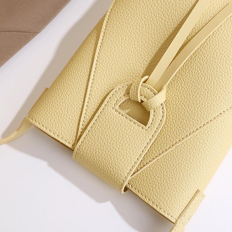 Women's Shoulder Bags Soft Hasp PU Leather Mini Handbag Large Capacity Crossbody Bags Solid Color Phone Purse CLE