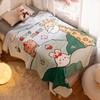 Skin Friendly Cartoon Flannel Blankets Coral Velvet Bed Blanket Bear Throw Blanket  Home