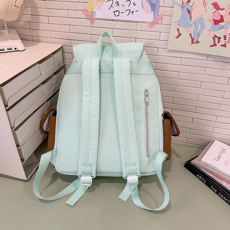 College Style Backpack Women's Outdoor Sports Lightweight Drawstring Schoolbag Large Capacity Backpack