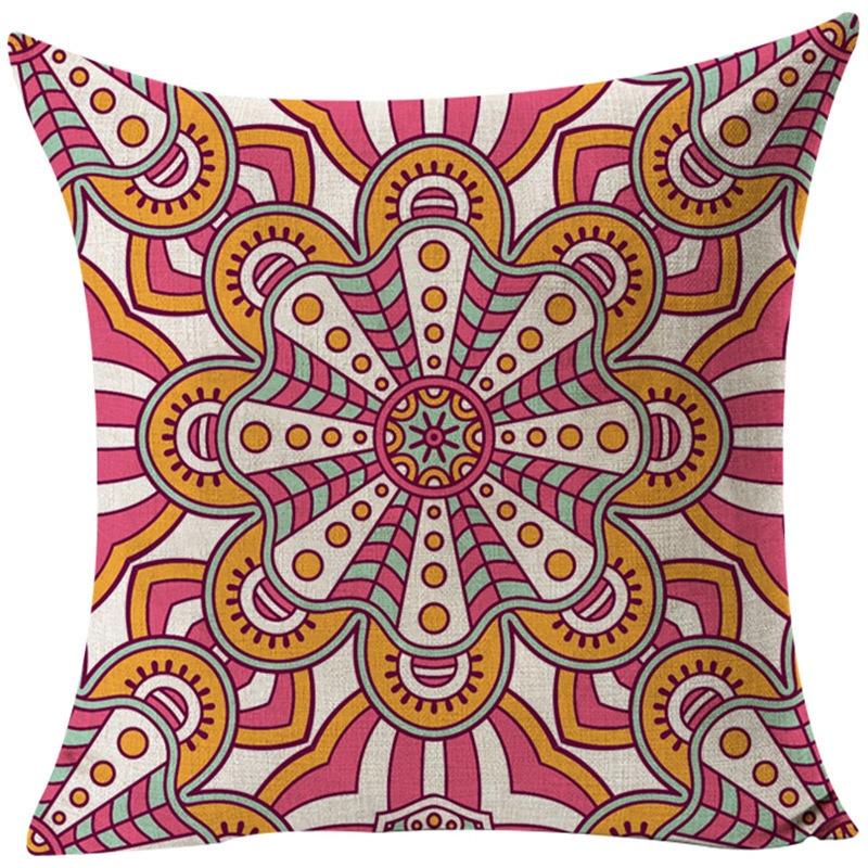 Luxurious National Ancient Pattern Cotton Linen Pillowcase For Car And Sofa Cushion