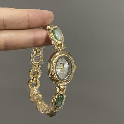 Oval Small Dial Watch Female Niche High-Value Retro Court Style Bracelet Quartz Watch