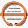 Universal Carbon Fiber Steering Wheel Cover - Non-Slip, Ultra-Thin, Comfortable Grip for All Seasons