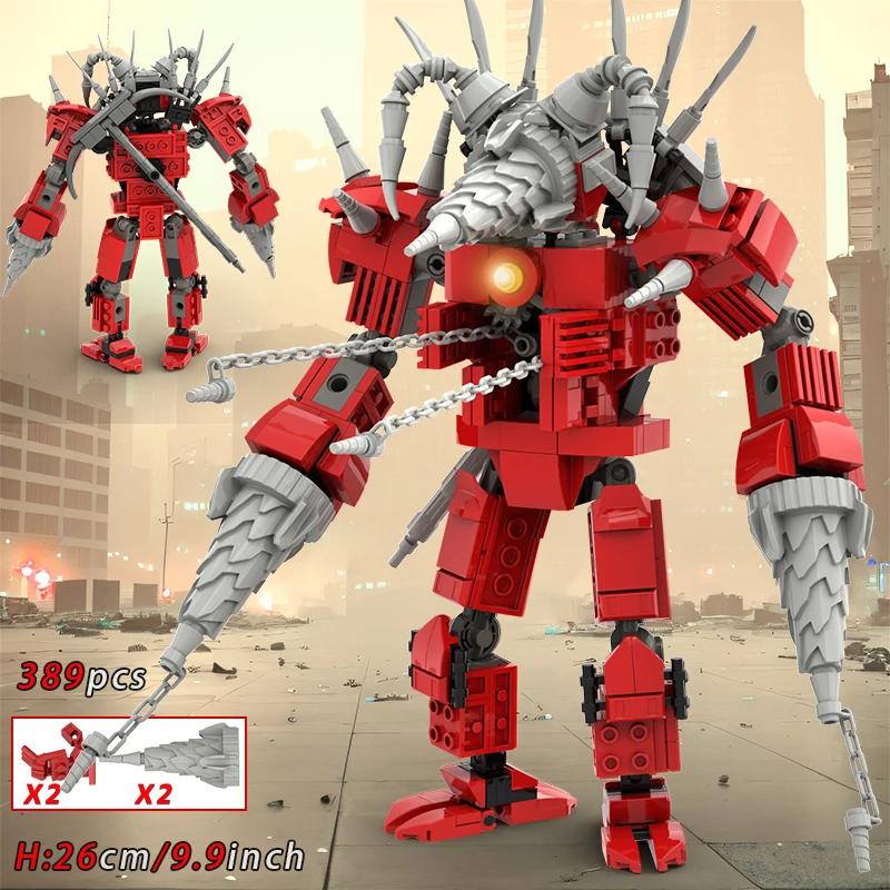 New Skibidi Toileted Titan Clock King 2.0 Building Blocks TVman Speakerman Model Toys for Kid Boys Ideas Gifts Xmas Halloween