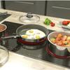 BACKEN 391505 - Set de Poeles - Inox - 5 Pièces - Tous Feux dont Induction
