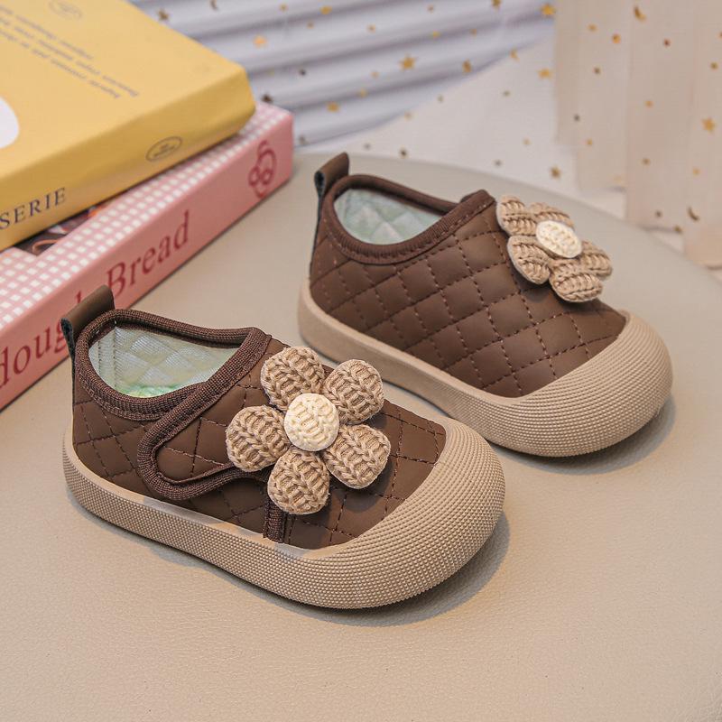 

Осень 2025 Новый Стиль Мягкая Подошва Детская и Малышовая Спортивная Обувь для Девочек Length 12cm кофейный