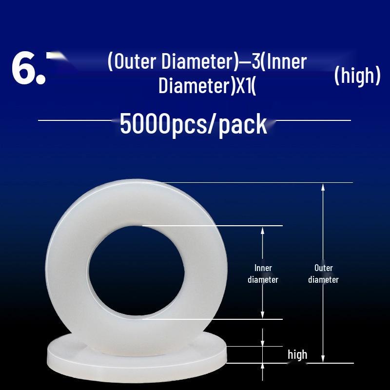 Nylon Insulating Flat Gasket Screw Washers