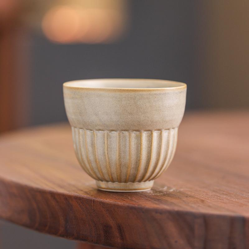 Retro Kiln-Changed Ceramic Coffee Cup American Latte Latte Flower Cup High Value Water Cup