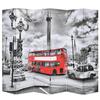 Partition - vidaXL - London Bus - 228 X 170 Cm - Black and White - Contemporary Design