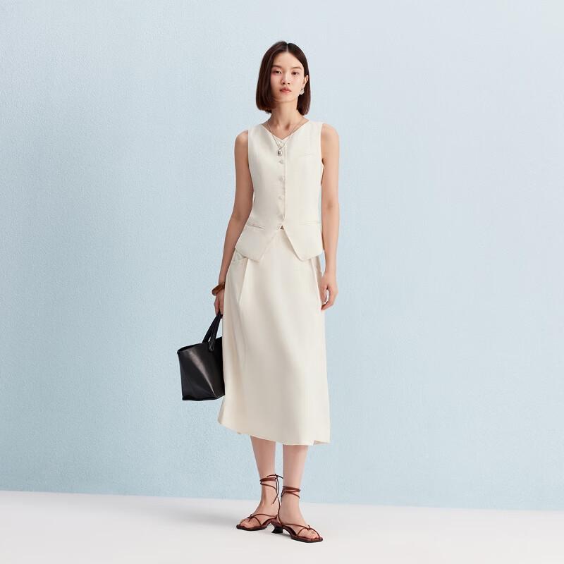 Veromoda Women's Linen Blend Short Vest