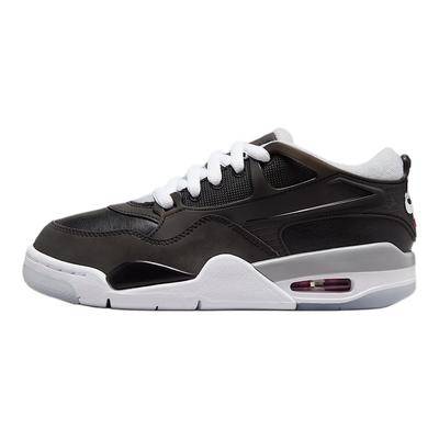 Air 4 RM GS Black Metallic Kids Sneakers Wolf-Grey White Fire-Red HV5187-010