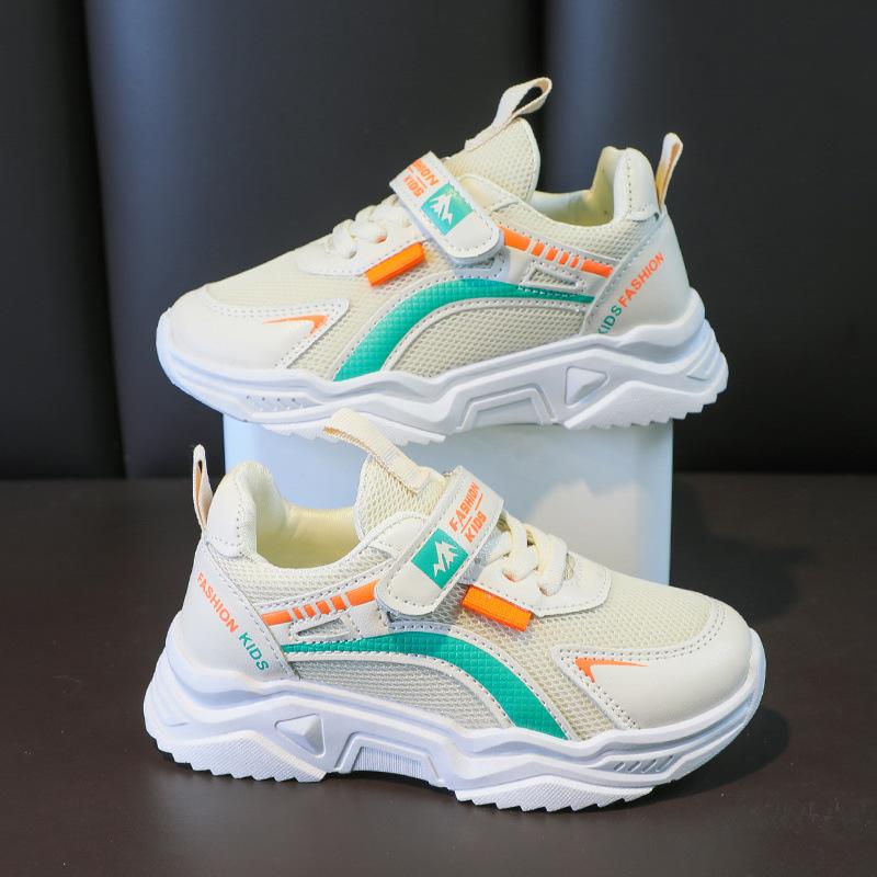 Boys Summer Net Shoes 2025 New Children's Mesh Breathable Dad Shoes Ultra-light Soft Sole Girls Sports Shoes