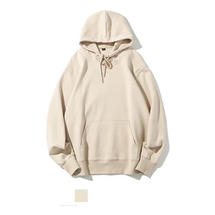 

Healthy Pullover Mens Hooded Sweatshirt Thin Combed Double-Sided Man Cloth Blank Men Hoodie Sweatshirts for Male S