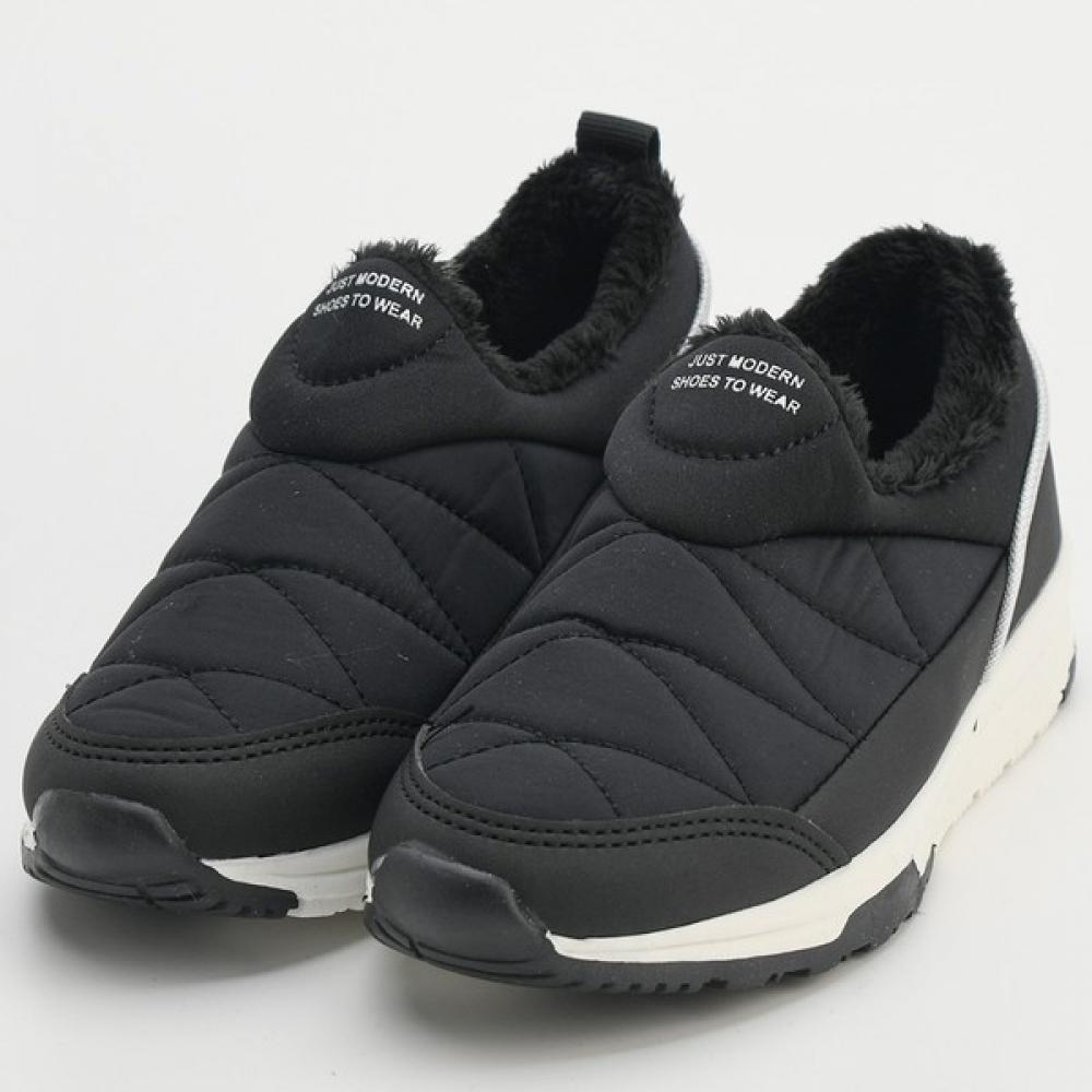 

Levisfoot Зимние детские слипоны с тиснёванной меховой подкладкой blacks/190mm