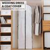 60*180cm Garment Bag Large Hanging Garment Cover Washable Wedding Dress Bag  Travel Use