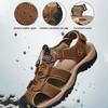 Sandali da uomo in vera pelle di vacchetta impermeabili, ciabatte da spiaggia estive di qualità, scarpe da ginnastica casual, scarpe da spiaggia all'aperto, taglia grande 38-48