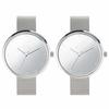 KLON Pair Watches, Silver, Perfect Gift for Couples, Pwatch-waka38-sm-mr