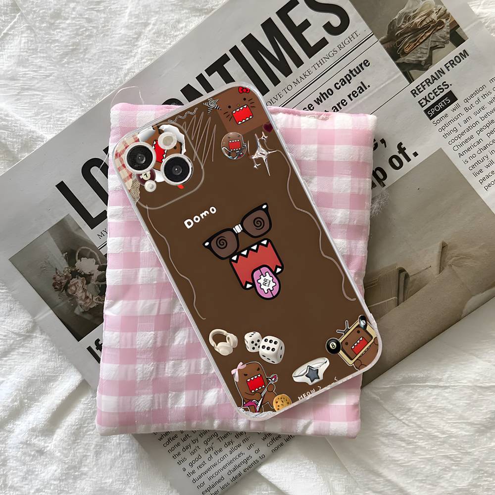 Domo Kun Phone Case For iPhone 17 16e 16 15 14 13 12 11 Mini Pro Max Shell