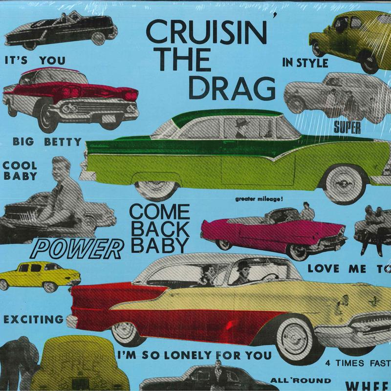 

LP Record VARIOUS - Cruisin The Drag 8011 Relic, Wheel Re 1987 US Rock