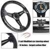 2025 New Ergonomic 14 Inch Automotive Steering Wheel Featuring Forging Carbon Fiber Materials And Alloy Spokes For Vehicle