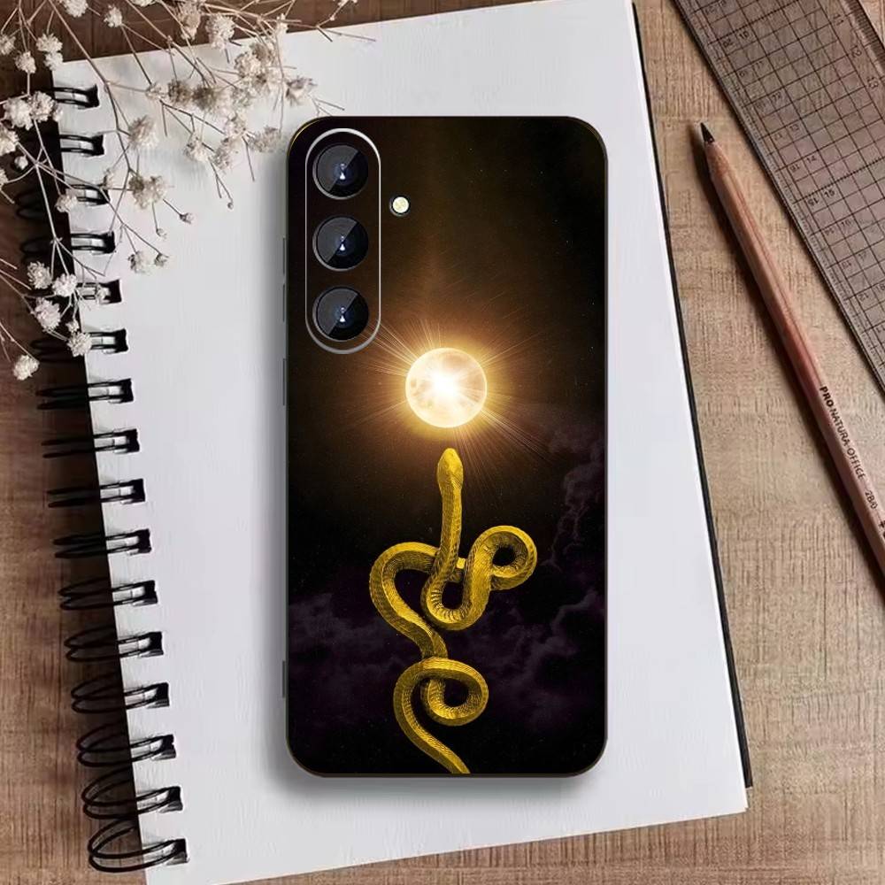 Snake Classic Phone Case For Samsung Galaxy A73,21,22,32,71,53,52,51,80,5G Soft Black Cover