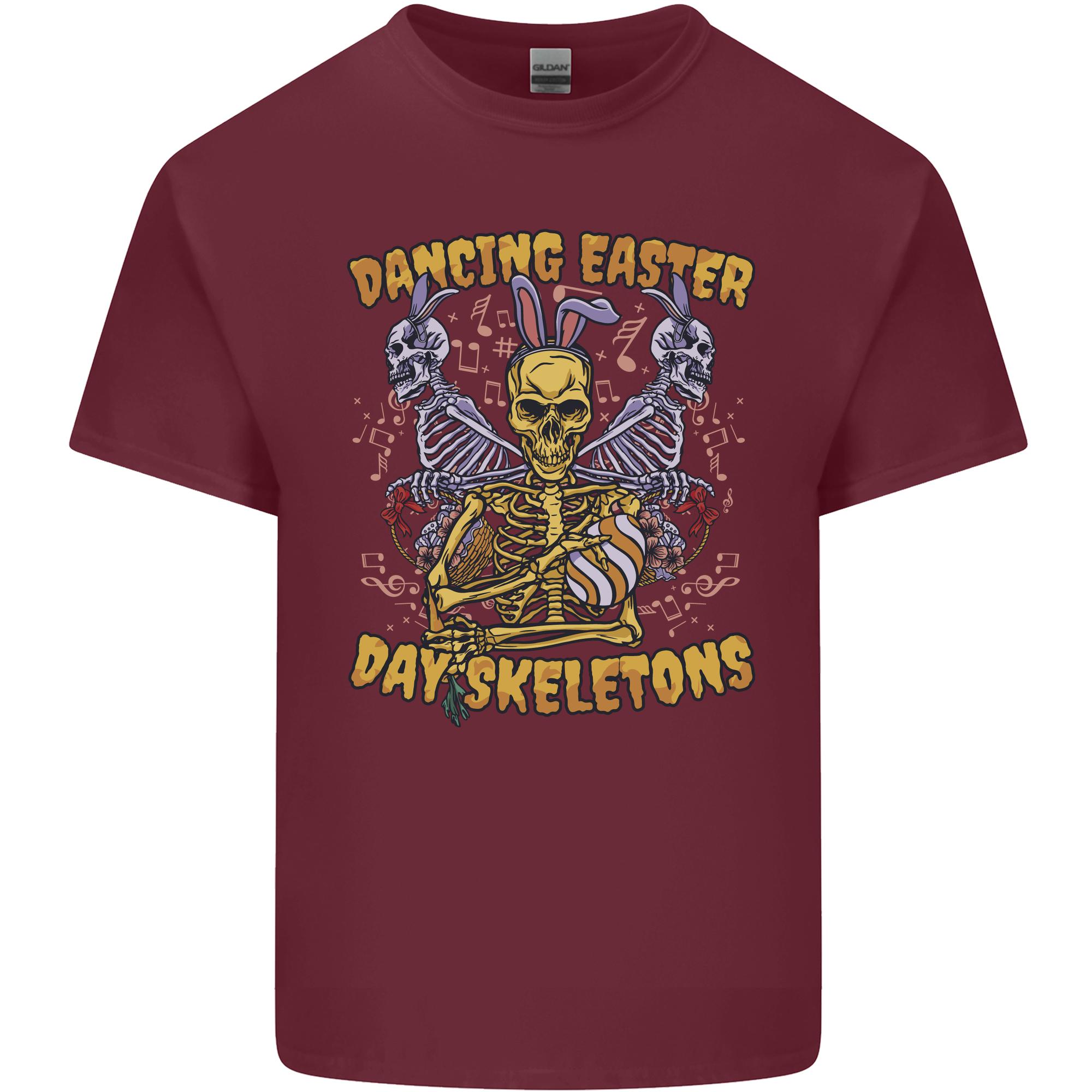 Dancing Easter Day Skeletons Skulls Unisexs Light Cotton TShirt S