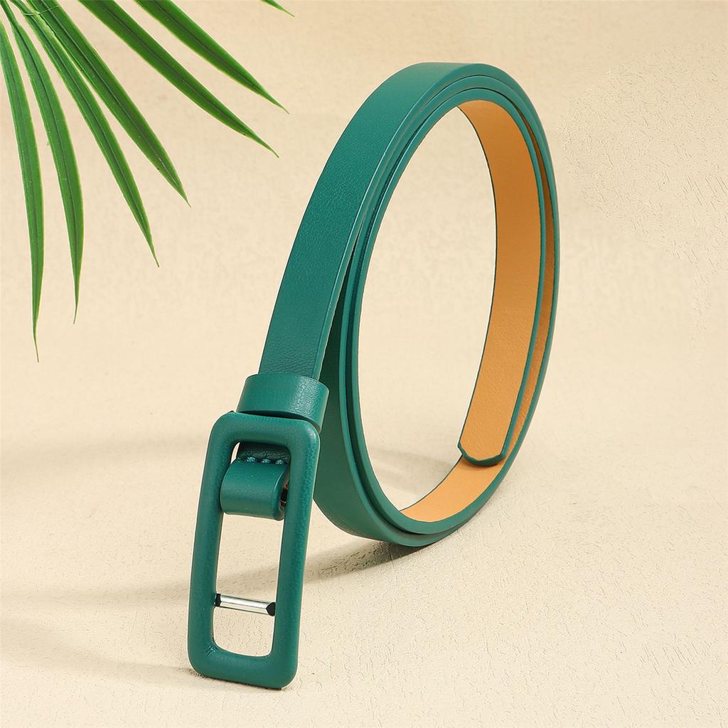 Stylish Adjustable PU Leather Waist Belt for Women Lightweight Thin Design Waistband for Casual Office Travel Outfit