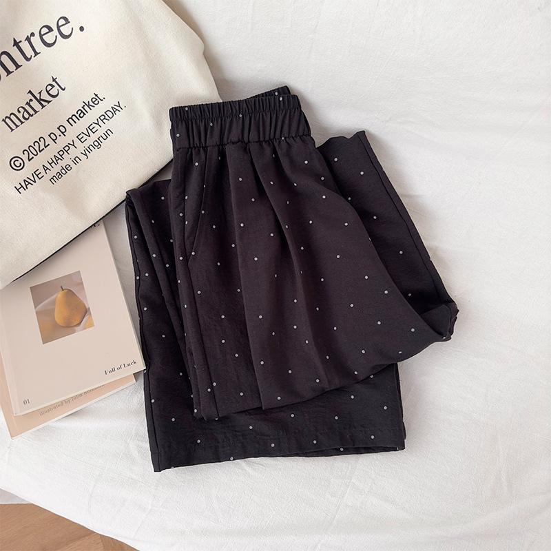 

! Autumn Yamamoto Pants Women s High Waist Loose Casual Wide Leg Pants Small Mopping Sports Straight Pants S