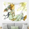 Sarah Kay Swing Girl Tapestry Decor Art Aesthetic Tapestries for Living Room Bedroom Home Wall Cloth Wall Hanging
