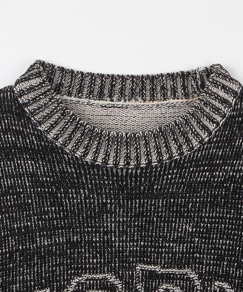 NODU Logo Ring Round Knit [Black]
