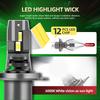 Car LED Headlight Bulbs H7 High Low Beam Mini Headlamp Plug &Play Lamp 120w Mini Wireless Car Headlight 6000K White 20000LM