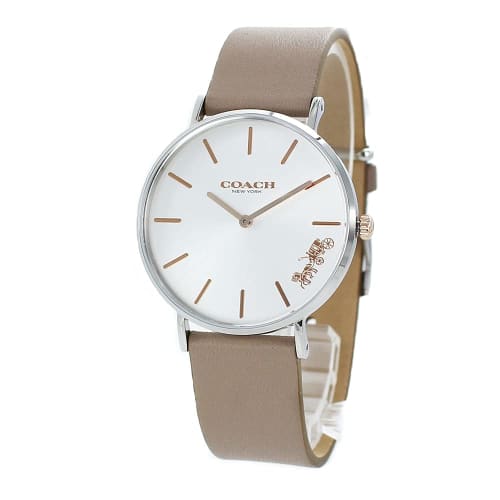 

Coach Women s Unisex Perry Leather Watch with Shopper Bag (14503119-sp)