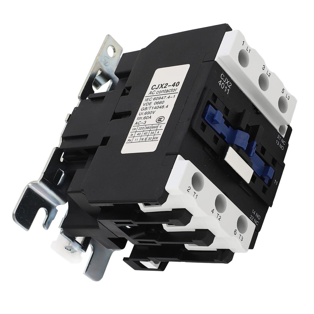 AC-Schütz 220V 3P 1Ö 1S Hilfskontakt 3Ö Hauptschienenmontage Silberkontakt Niederspannungsmotorsteuerung