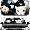 Smudge Cat Meme Sun Visor Car Windshield Sun Shade UV Protection Heat Insulation Cover Universal Sun Protector