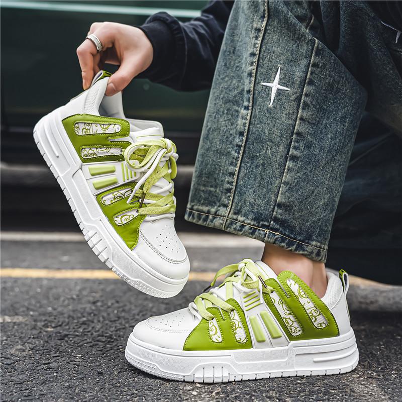 Pánské ležérní čtyřsezónní módní skateboardingové studentské pohodlné tenisky chlapecké trendy měkká podrážka prodyšné boty