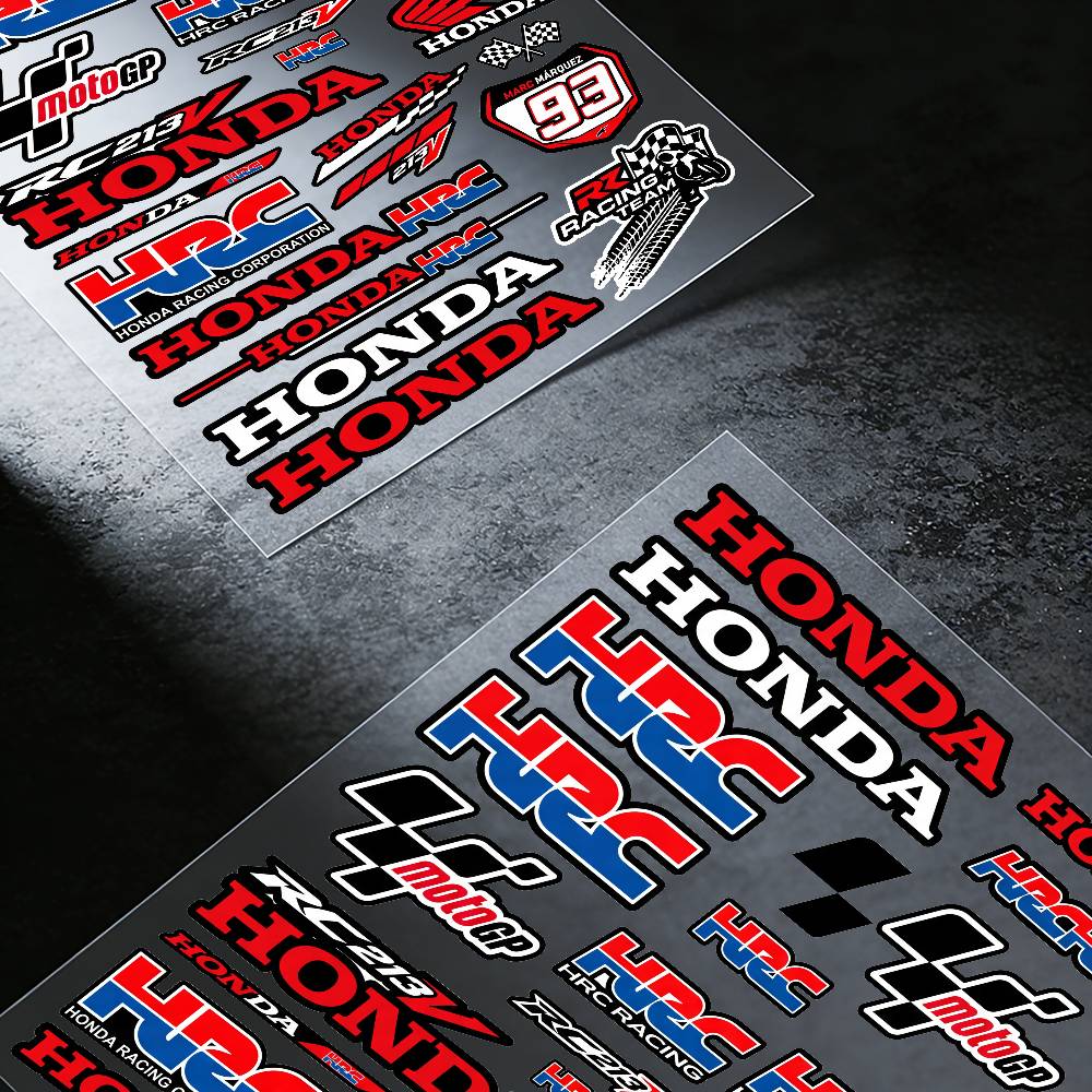 FOR HONDA HRC H WING Reflective motorcycle stickers, 3M safety warning at night in the dark scooter helmets TP6