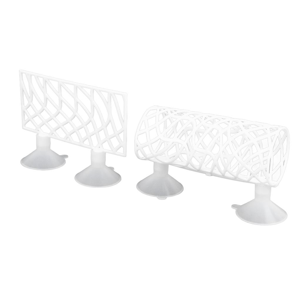 Fish Bed Tunnel Safe Small Hole Hollow Fish Hideout Resting Tube with Suction Cup for Fish Tank Aquarium