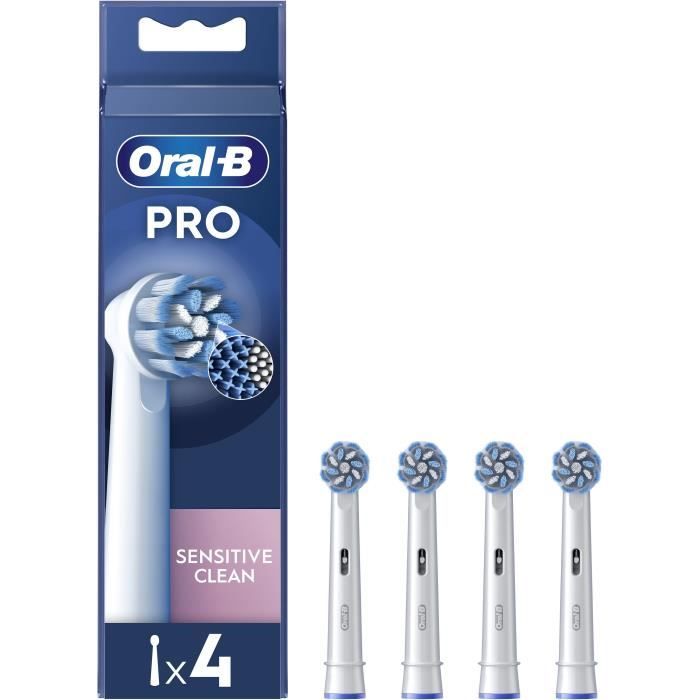 Brossettes - ORAL-B - Pro Sensitive Clean - Pour brosse à dents - 4 unités