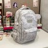 School bag junior high school girl Japanese cute printed bear new high school backpack cute girl travel backpack