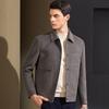[Wool Jacket] Collar Business Men's Wool Jacket Exquisite Embroidery Casual Double Sided Nylon Jacket Thick