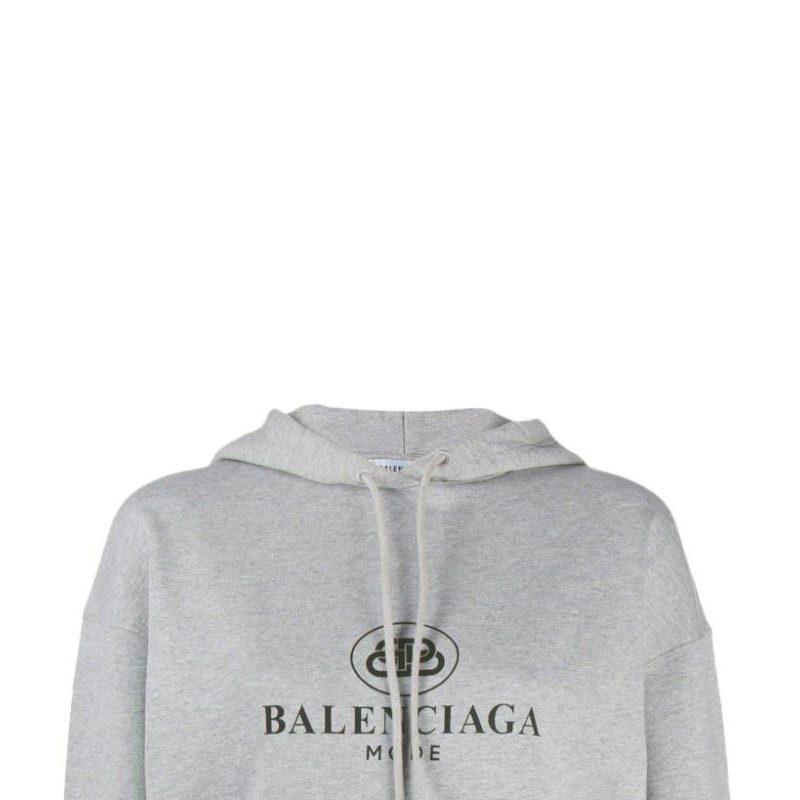 Balenciaga Sweatshirt Loose Fit Women's Gray 570798TFV751300