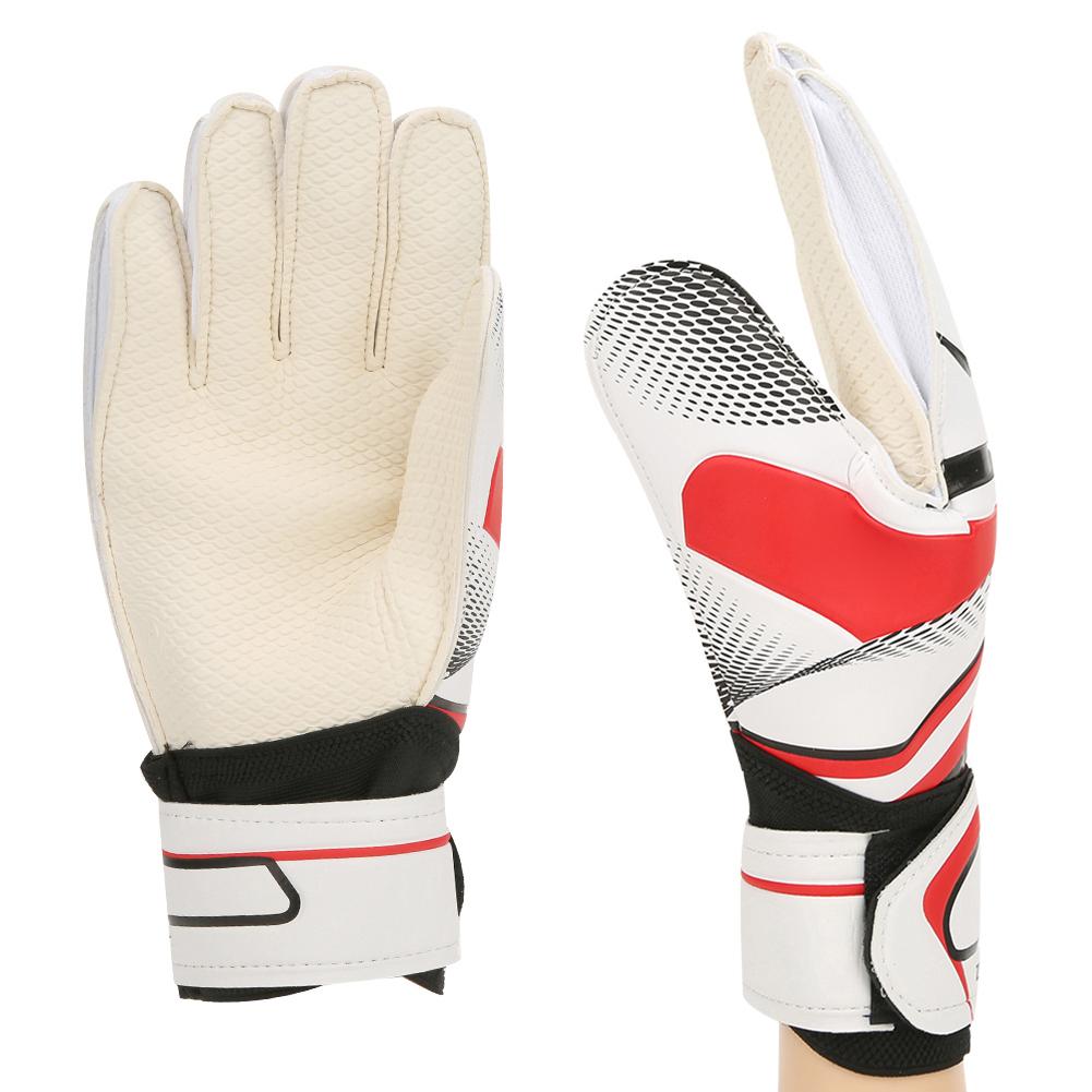 Latex Rot Erwachsene Professionell Langlebig Fußball Torwart Torwart Handschuhe Finger Schutz#8(18 19CM)