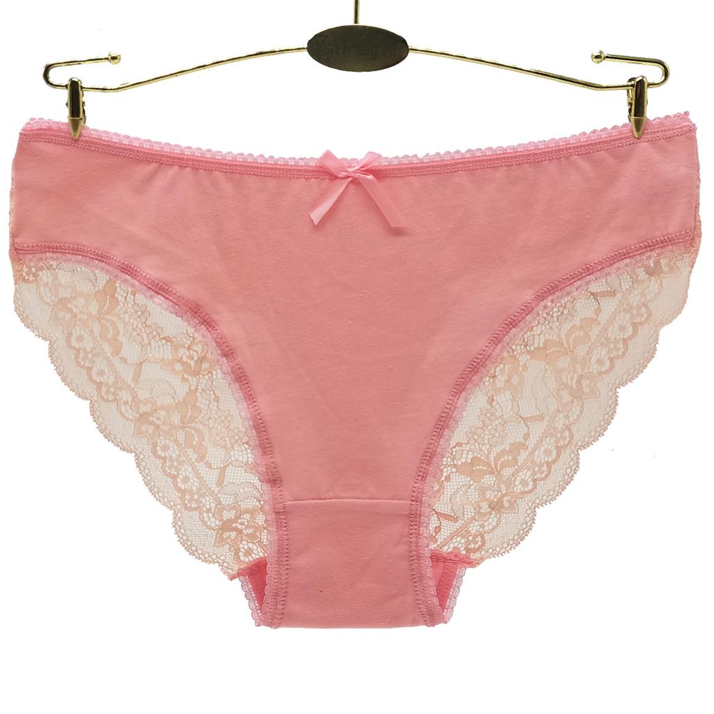 Hot Sale Low Rise Underwear Underpants Ladies Panty Sexy Lace Lingerie Women's See Through Panties  Lot/ 6 Pcs