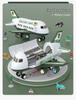 Extra Large Children's Inertial Airplane Toy Set with Lights and Music