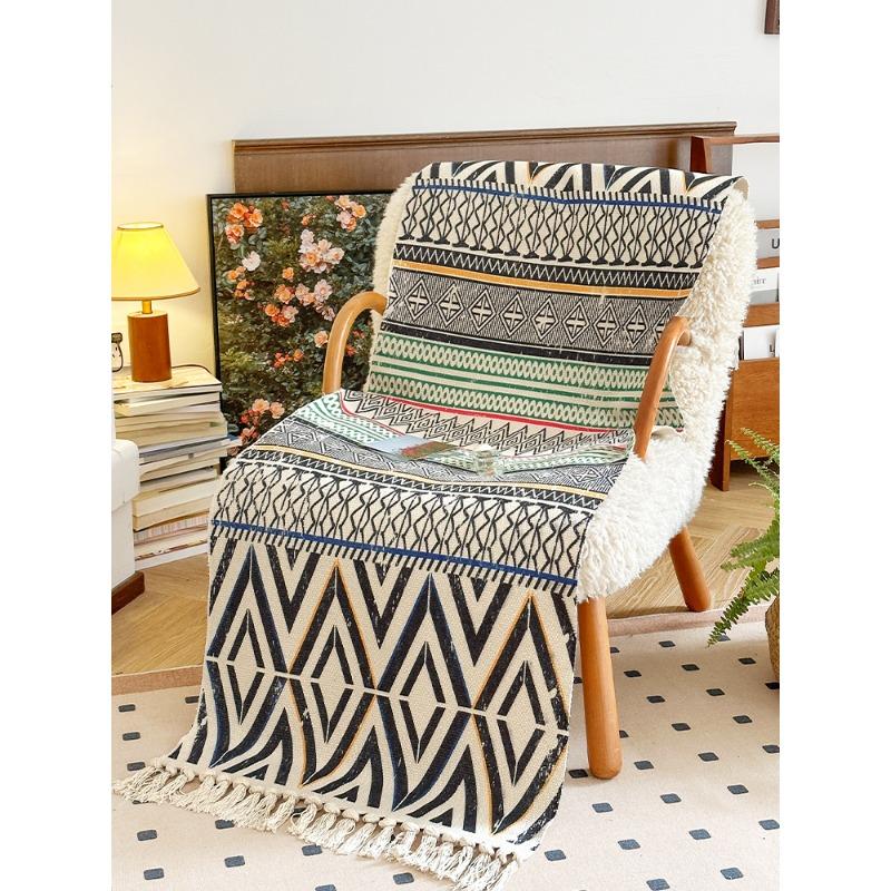 

Чохол для дивана з бавовни та льону в ретро-ностальгічному стилі Тканина для вітальні Four Seasons Універсальне сидіння для дивана 60*150cm