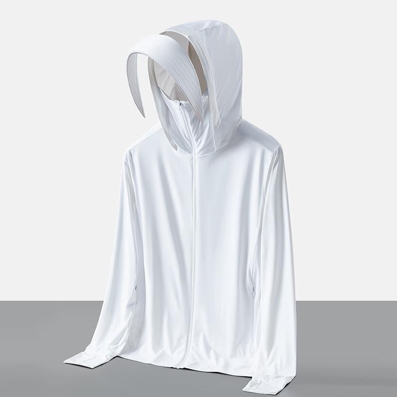 Мужская летняя охлаждающая рыболовная куртка со съемным широким козырьком